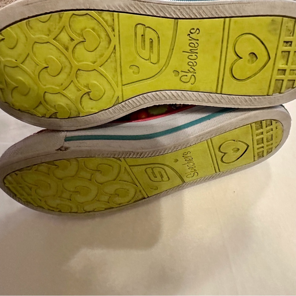 Skechers Emoji Twinkle Toes High top Casual Sneakers Girls Size 4 Pink/Blue - Picture 5 of 6